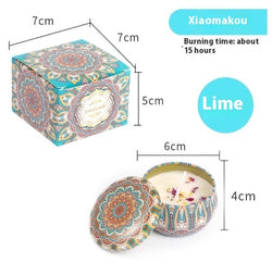 Image of Dried Flower Fragrance Candle Flower Fragrance Incense Candle