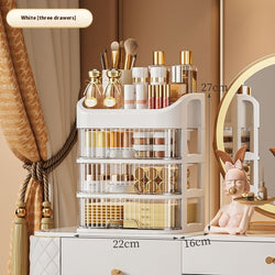 Image of Desktop Cosmetics Drawer Dustproof Storage Box