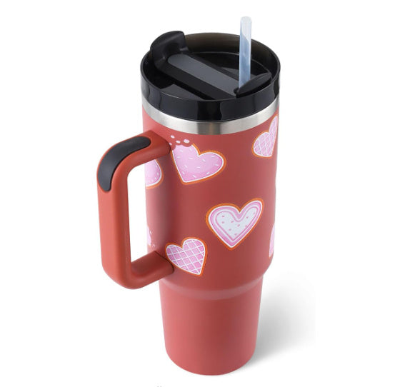  Handle Straw Insulated Stainless Steel