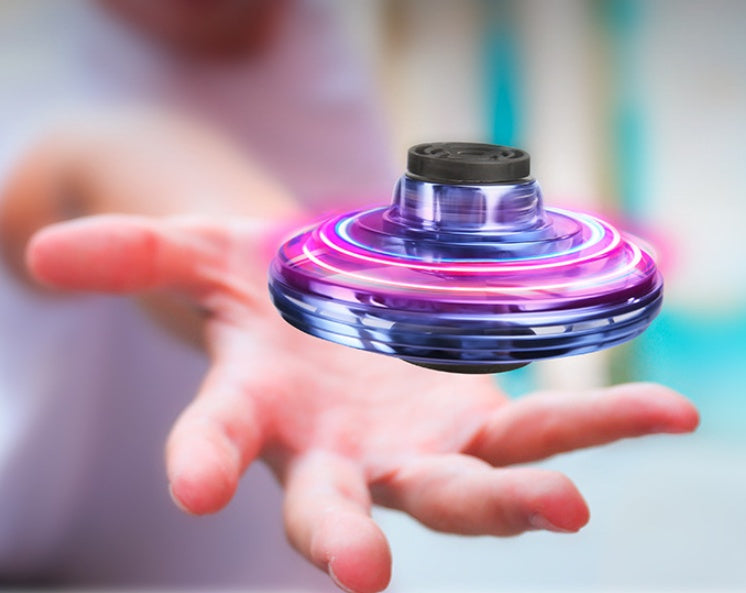 Mini Fingertip Gyro Interactive Decompression Toy Drone LED