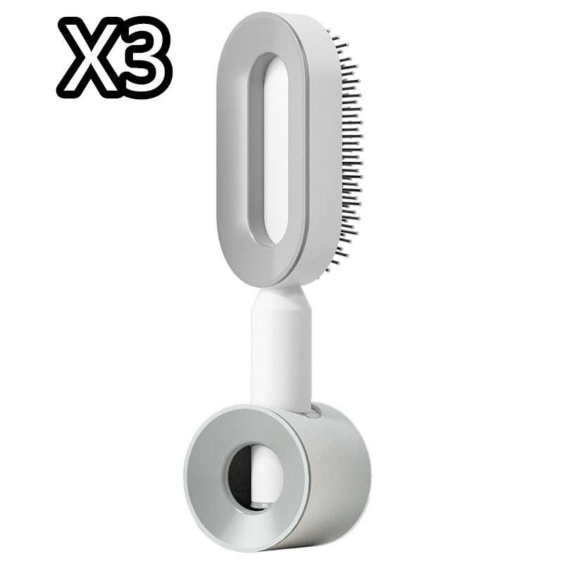 Image of Self Cleaning Hair Brush For Women Onekey Cleaning Hair Loss