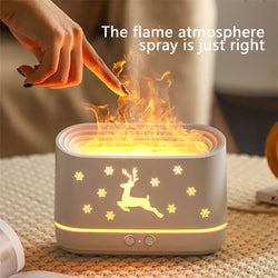 Image of Elk Flame Humidifier Diffuser Mute Household Atmosphere Lamp