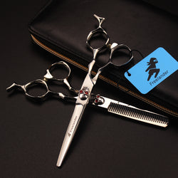 Image of Silver skull Beauty Salon Cutting Tools