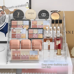 Image of Plastic Transparent Cosmetics Storage Box