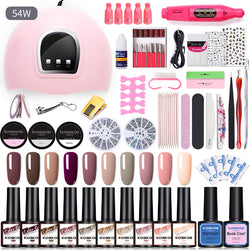 Image of Sequin Nail Beauty Polish Gel Kit Light Machine