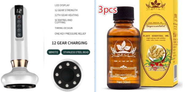 Image of Electric Vacuum Cupping Massager For Body Anti-Cellulite Suction Cup Gua Sha Massage Body Cups Guasha Fat Burning Slimming Jars