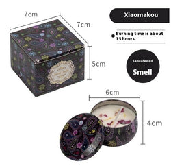 Image of Dried Flower Fragrance Candle Flower Fragrance Incense Candle