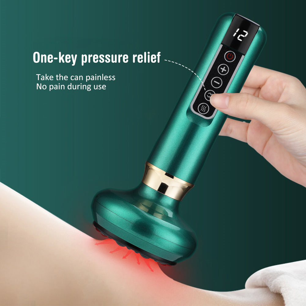 Image of Electric Vacuum Cupping Massager For Body Anti-Cellulite Suction Cup Gua Sha Massage Body Cups Guasha Fat Burning Slimming Jars