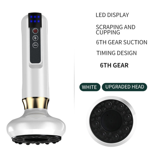 Image of Electric Vacuum Cupping Massager For Body Anti-Cellulite Suction Cup Gua Sha Massage Body Cups Guasha Fat Burning Slimming Jars