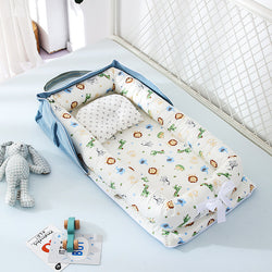 Image of Baby Removable And Washable Bed Crib Portable Crib