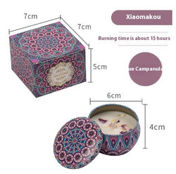 Image of Dried Flower Fragrance Candle Flower Fragrance Incense Candle