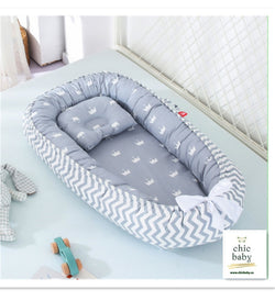 Image of Baby Removable And Washable Bed Crib Portable Crib