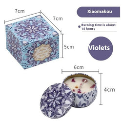 Image of Dried Flower Fragrance Candle Flower Fragrance Incense Candle