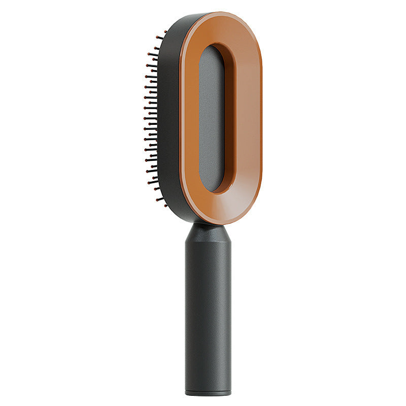 Image of Self Cleaning Hair Brush For Women Onekey Cleaning Hair Loss
