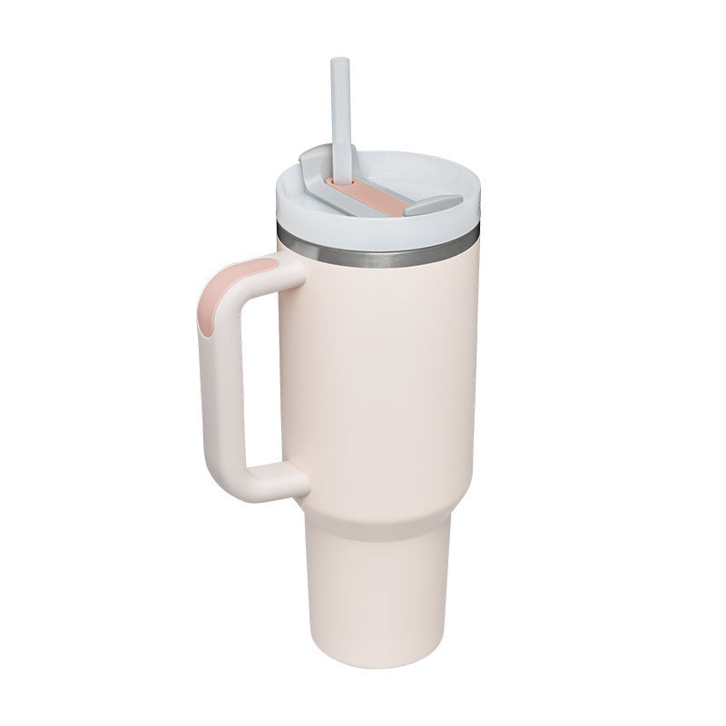  Handle Straw Insulated Stainless Steel