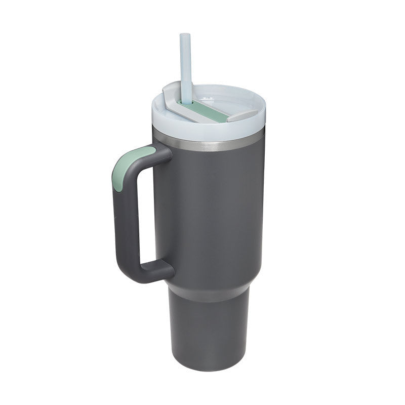  Handle Straw Insulated Stainless Steel