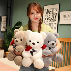 Image of 23-45cm New Lovely Hug Roses Teddy Bear Plush Pillow 