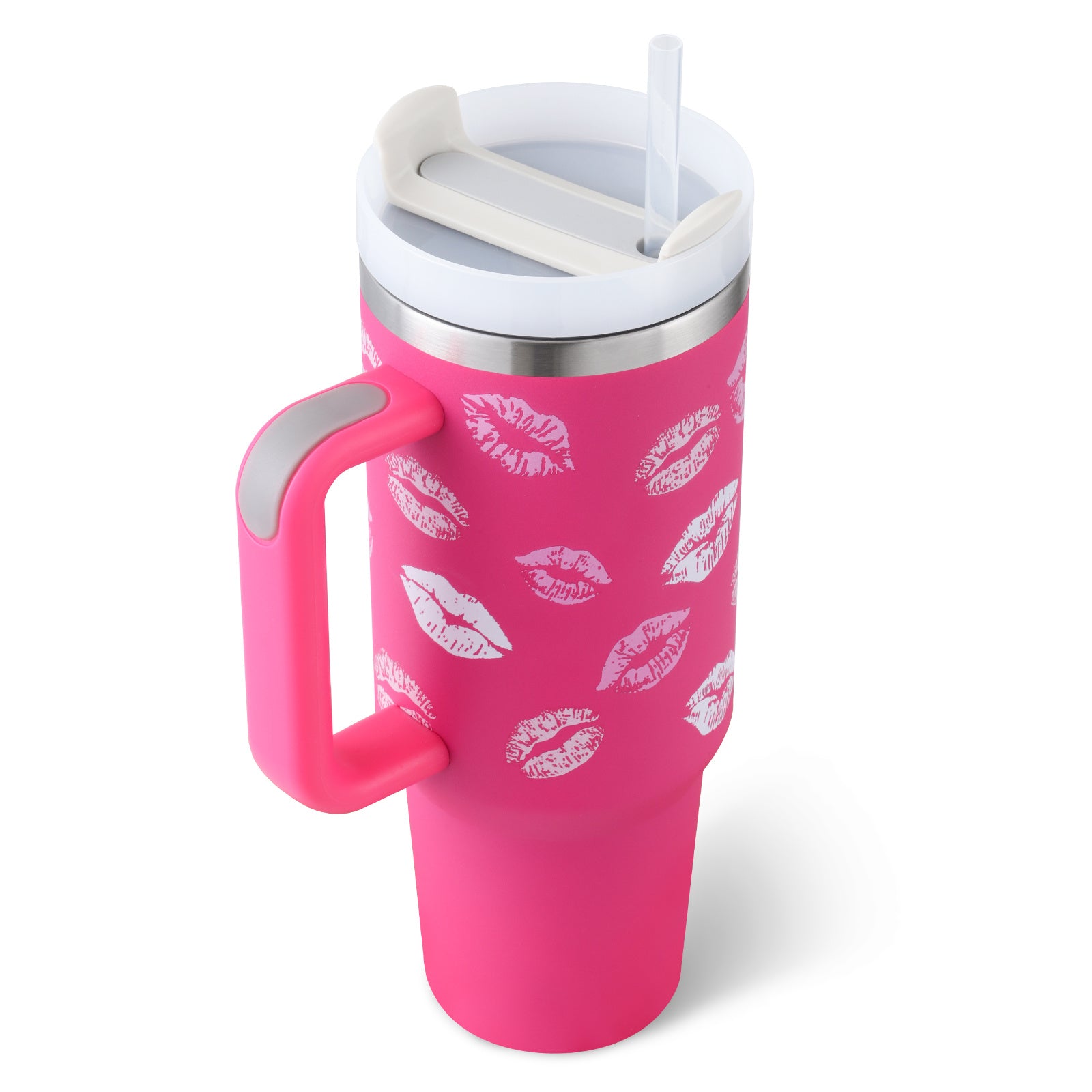 Handle Straw Insulated Stainless Steel