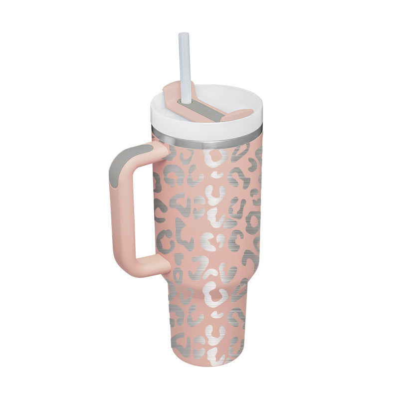  Handle Straw Insulated Stainless Steel