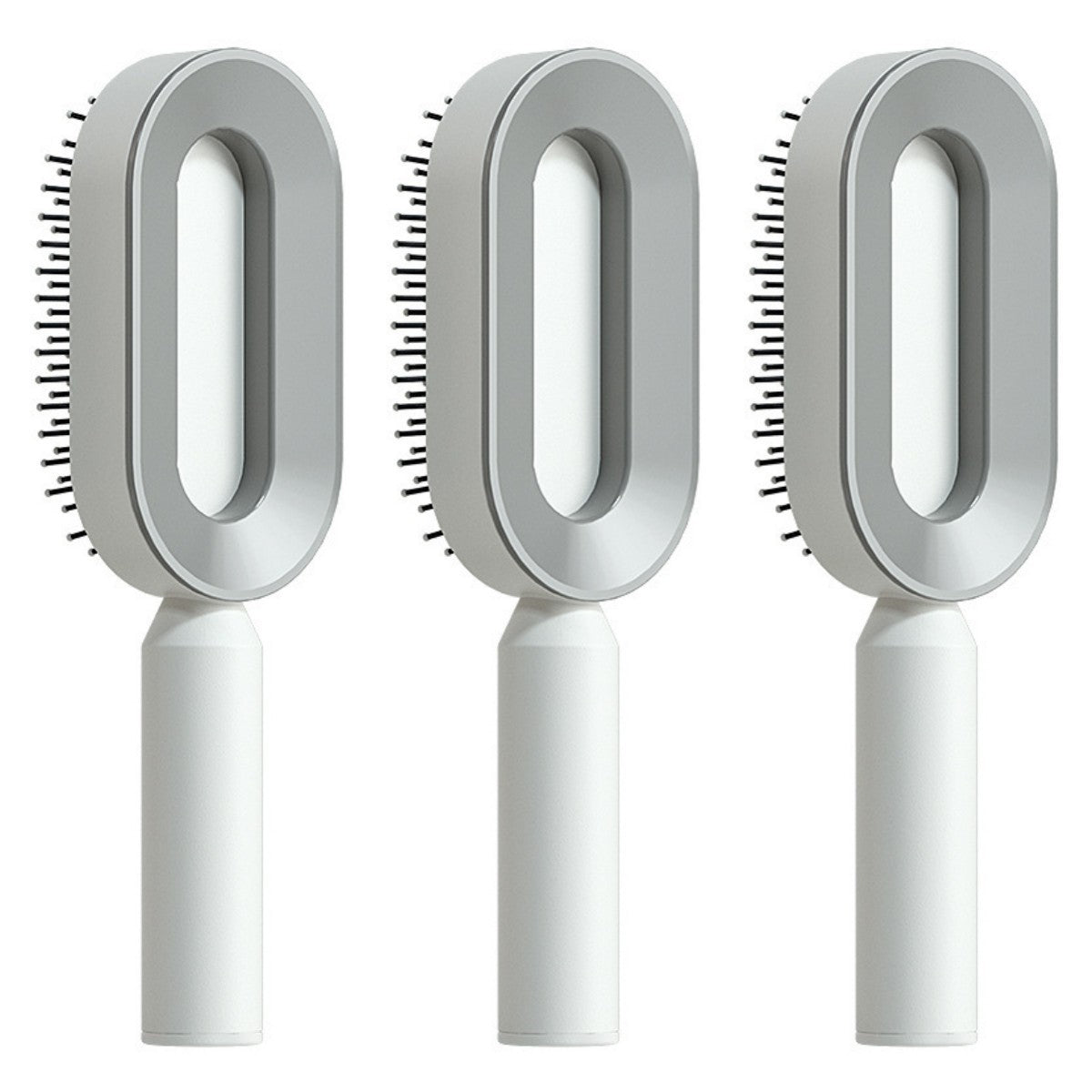 Image of Self Cleaning Hair Brush For Women Onekey Cleaning Hair Loss