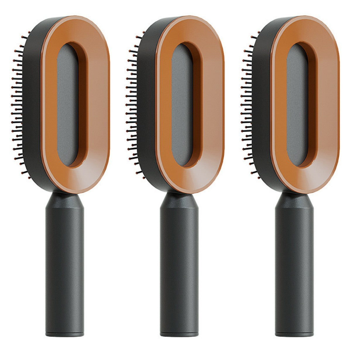 Image of Self Cleaning Hair Brush For Women Onekey Cleaning Hair Loss