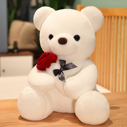 Image of 23-45cm New Lovely Hug Roses Teddy Bear Plush Pillow 