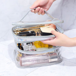 Image of Transparent Women's Cosmetics Storage Bag