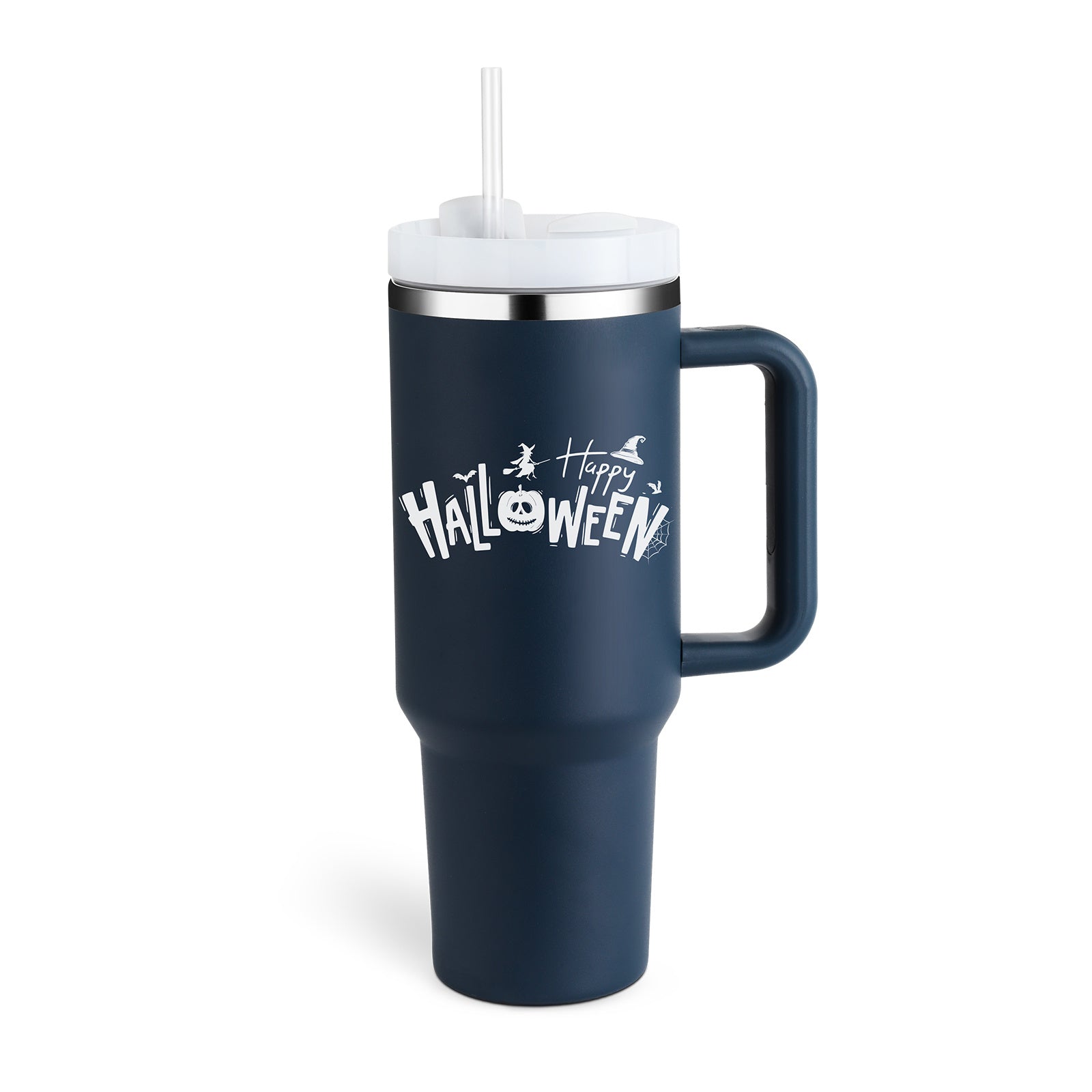  Handle Straw Insulated Stainless Steel