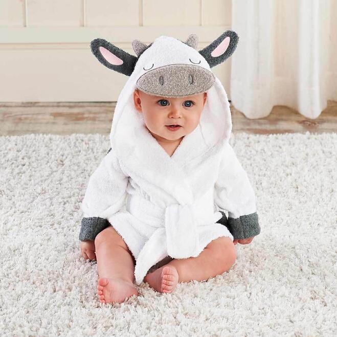 Cartoon Cute Animal Modeling Baby Bath Towels Baby Bathrobes 