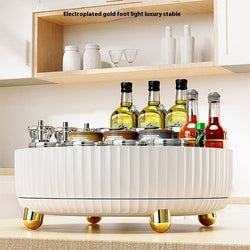 Image of Plastic Cosmetics Rotating Storage Box