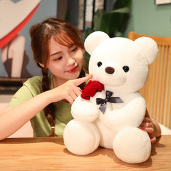 Image of 23-45cm New Lovely Hug Roses Teddy Bear Plush Pillow 