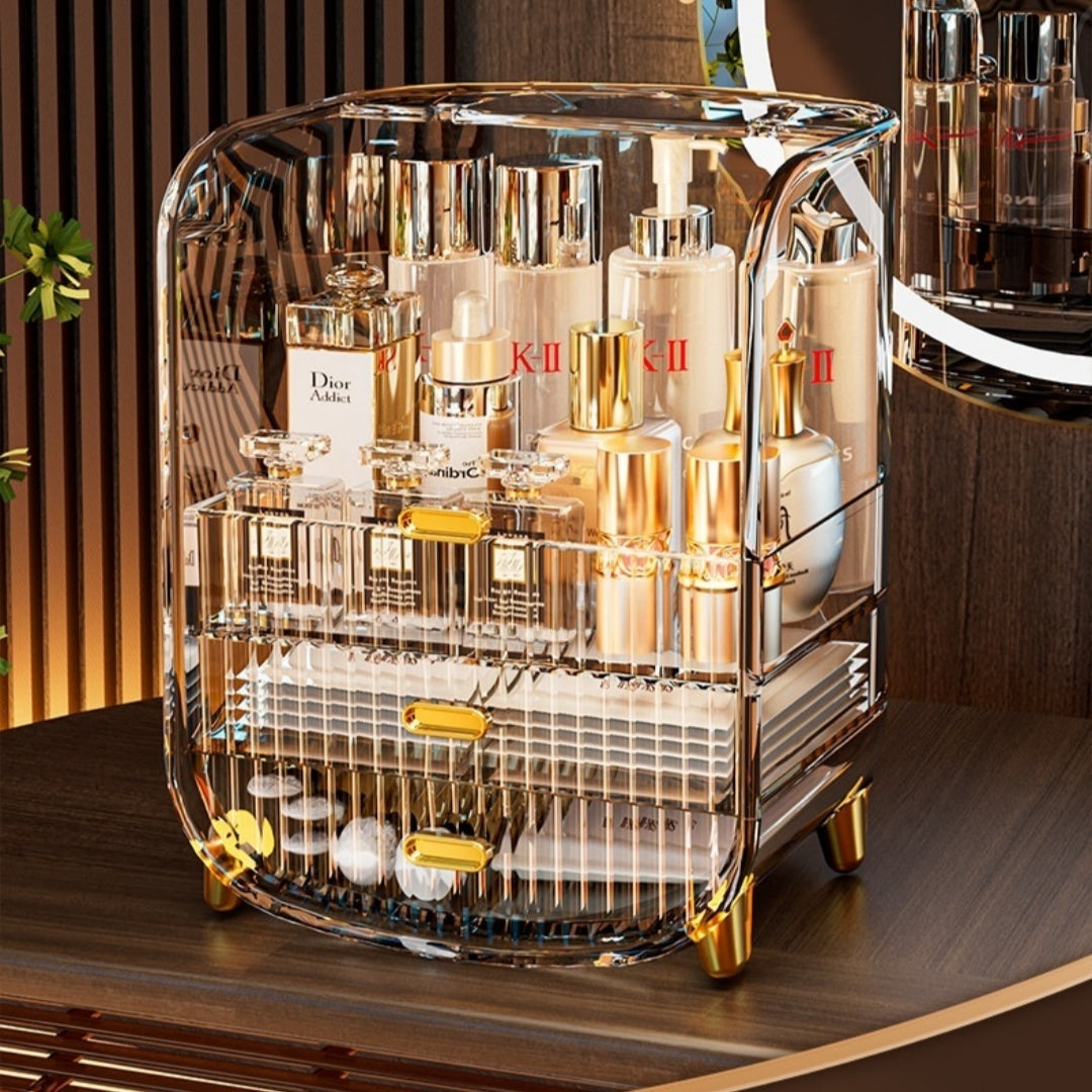 Cosmetics Dustproof Skin Care Products Desktop Storage Rack