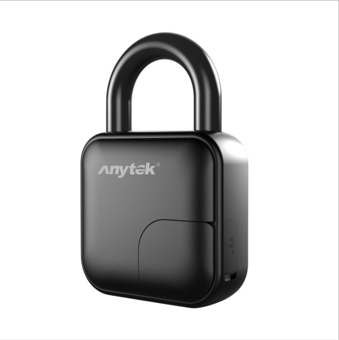 Smart Lock Waterproof L3 Fingerprint Padlock with sleek design and hidden fingerprint area for secure access.