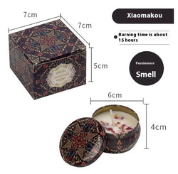 Image of Dried Flower Fragrance Candle Flower Fragrance Incense Candle
