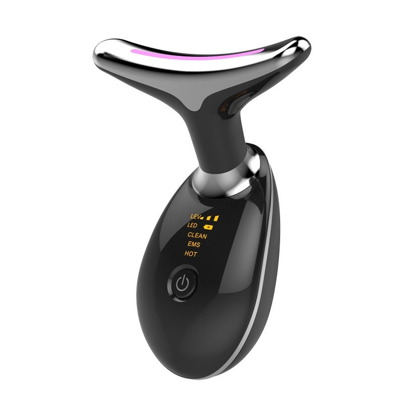 EMS Thermal Neck Lifting And Tighten Massager Electric Micro
