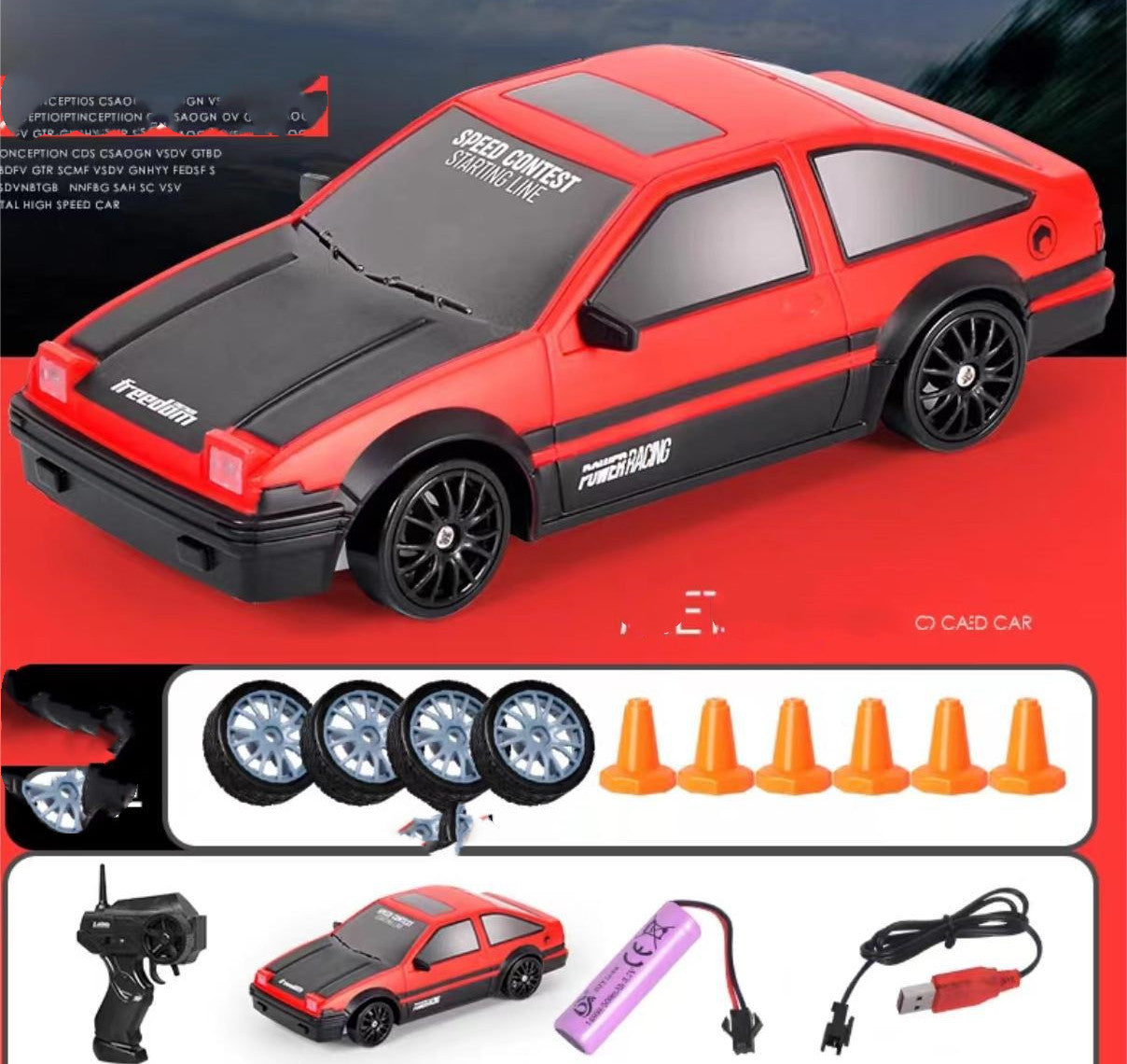 2.4G Drift Rc Car 4WD RC Drift Car Toy Remote Control 