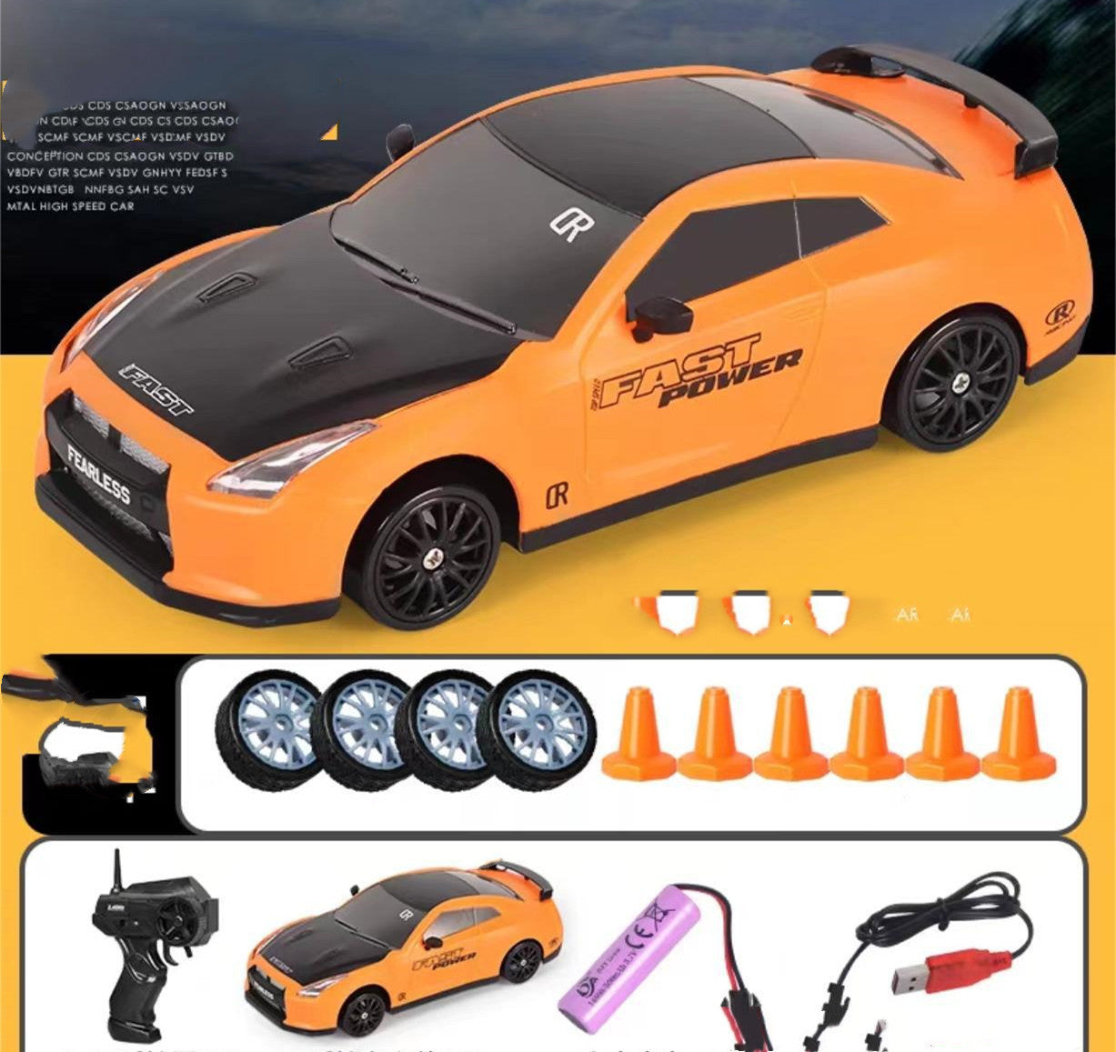 2.4G Drift Rc Car 4WD RC Drift Car Toy Remote Control 