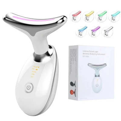 EMS Thermal Neck Lifting And Tighten Massager Electric Micro