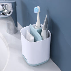 Image of Bathroom Toothpaste Storage Compartment Cosmetics Shelf
