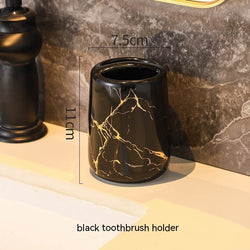 Image of Ceramic Cosmetics Couple Toothbrush Cup