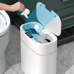 Image of Smart Trash Can With Lid For Bedroom And Living Room Kitchen 