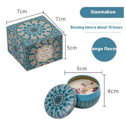 Image of Dried Flower Fragrance Candle Flower Fragrance Incense Candle
