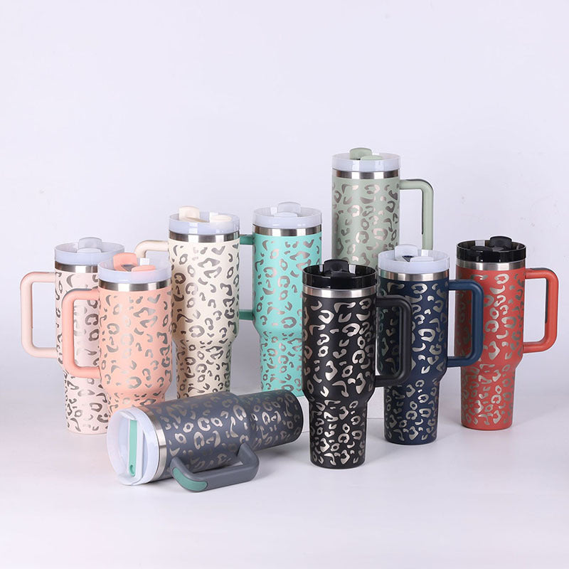  Handle Straw Insulated Stainless Steel