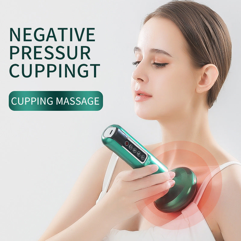 Image of Electric Vacuum Cupping Massager For Body Anti-Cellulite Suction Cup Gua Sha Massage Body Cups Guasha Fat Burning Slimming Jars