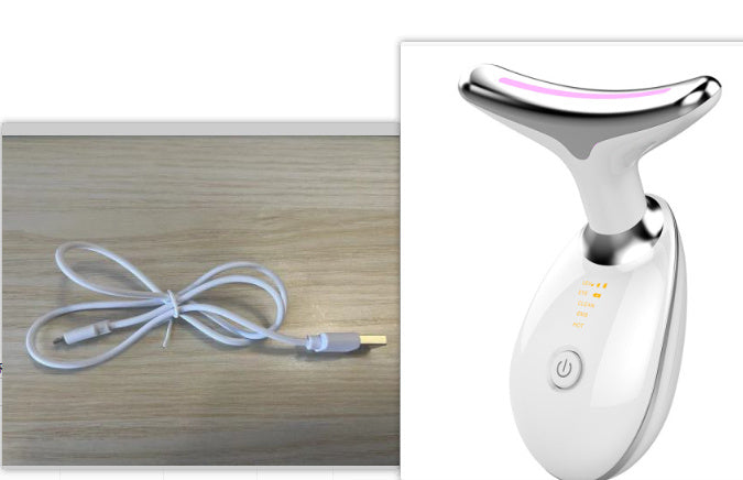 EMS Thermal Neck Lifting And Tighten Massager Electric Micro