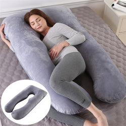 Image of Summer Sleeping Support Pillow For Pregnant Women U Shape Maternity