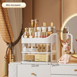 Image of Desktop Cosmetics Drawer Dustproof Storage Box