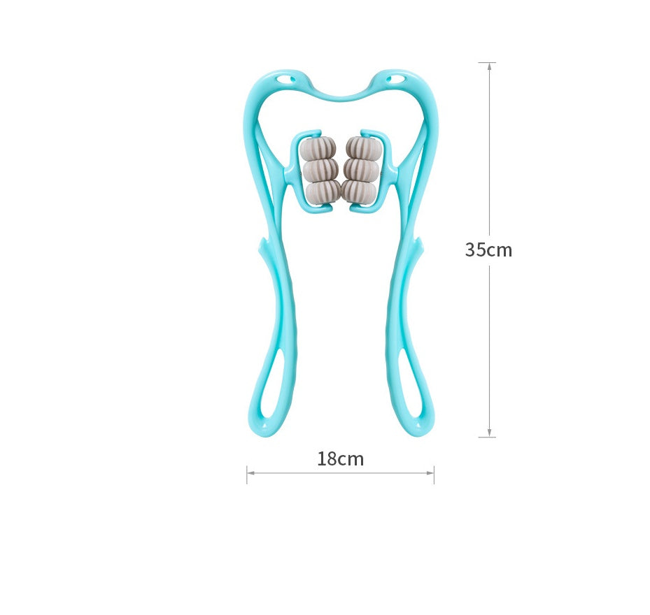 Multifunctional Manual Six-wheel Neck Massager Massage Relie