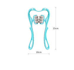 Image of Multifunctional Manual Six-wheel Neck Massager Massage Relie