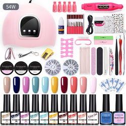 Image of Sequin Nail Beauty Polish Gel Kit Light Machine